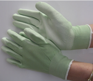 Perfect-Fit PU Coated General Purpose Gloves (Green) LIMITED TIME OFFER ONLY - Medium Only